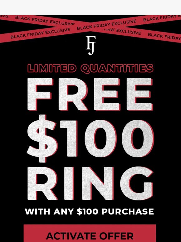 BLACK FRIDAY EXCLUSIVE 🖤 Free $100 Garnet Ring 🤩