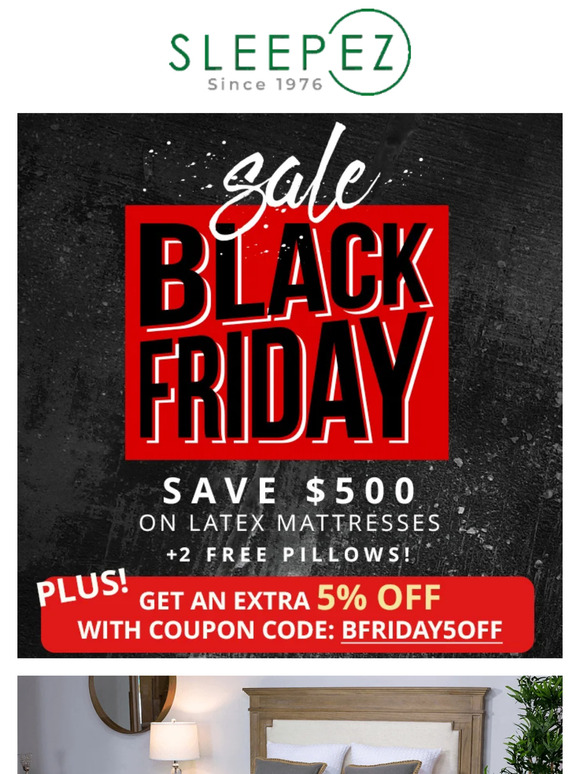SleepEZ Black Friday Sale Starts Today!! Shop Now and Save!