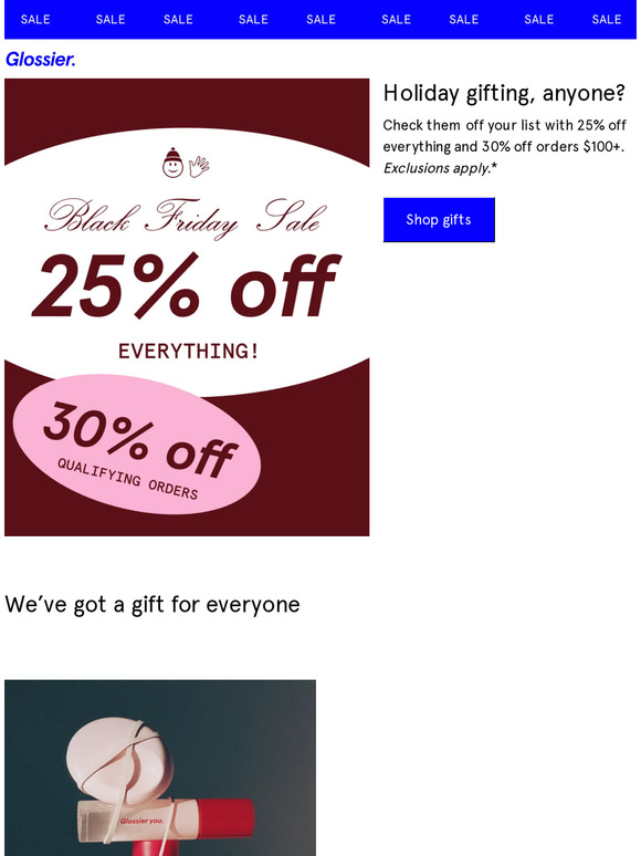 A gift for you: Up to 30% off!