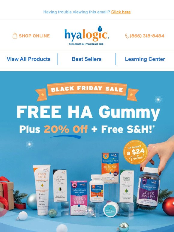 Don't Miss the BIGGEST Hyaluronic Acid Sale!