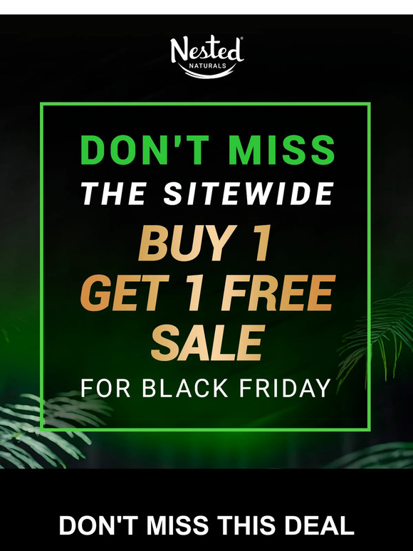 Don't Miss Buy 1 Get 1 Free For Black Friday 🤯