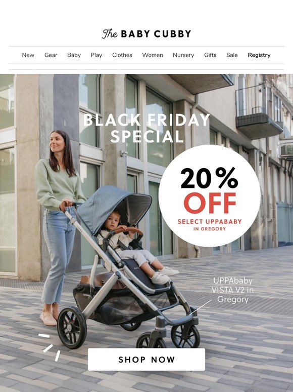 20% off UPPAbaby starts NOW! ✨