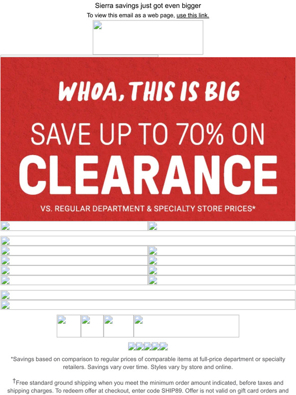 HUGE clearance up to 70%* less