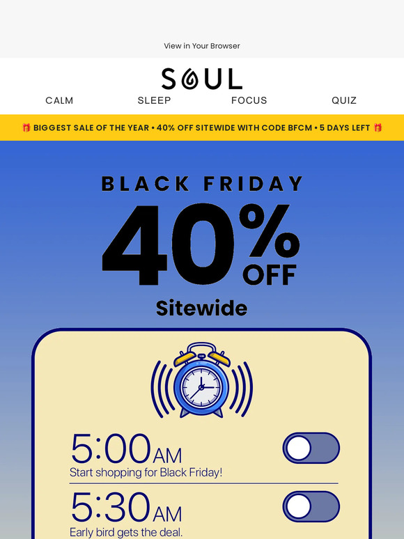 40% off = your Black Friday dream come TRUE 🎉