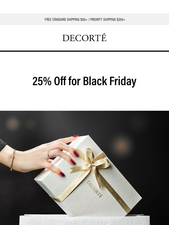 25% Off for Black Friday