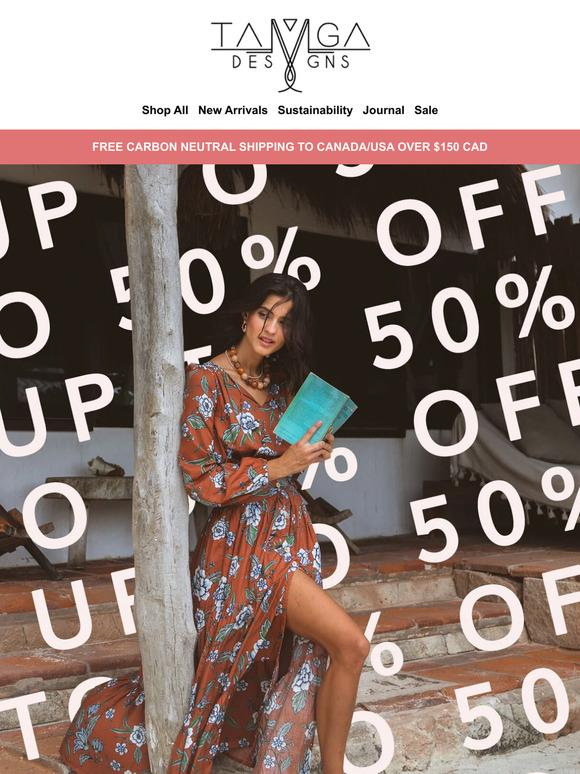 Up to 50% OFF sitewide 🎊