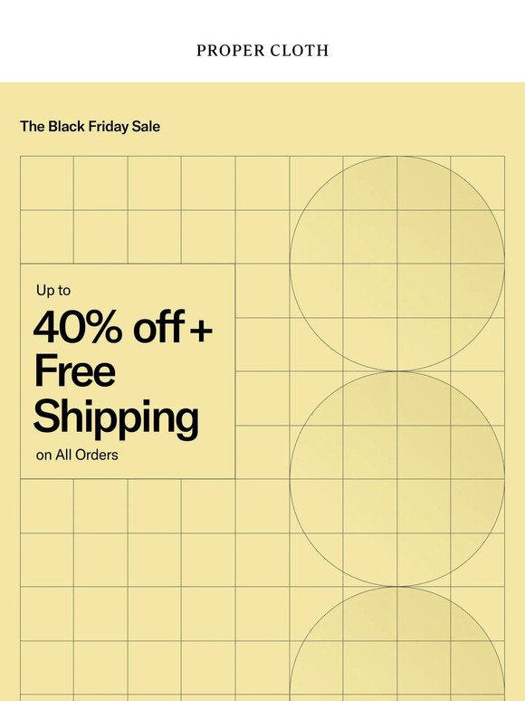 Happening Now: The Black Friday Sale