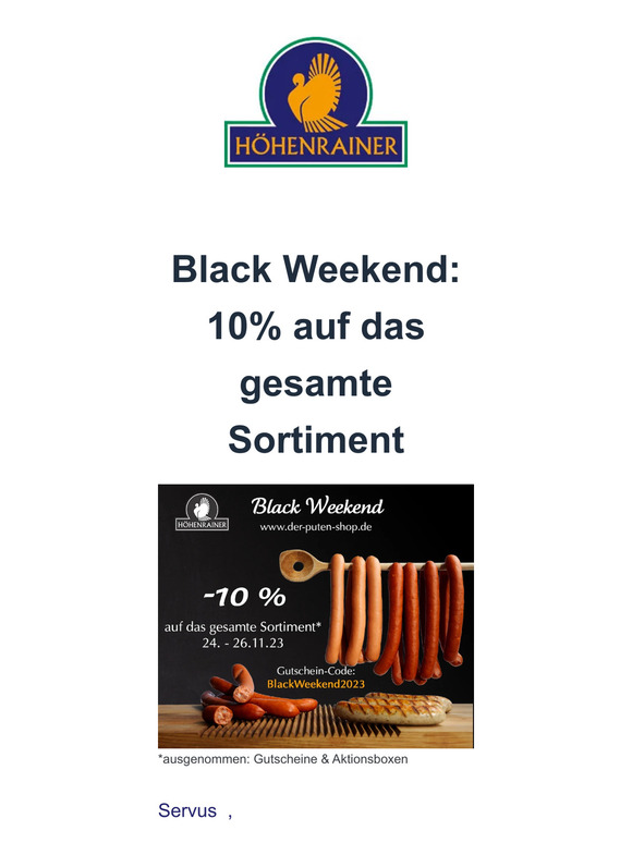🤩Black Weekend: Sicher dir 10% auf alles