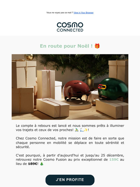 OFFRE NOËL : -15% sur notre casque !🎄