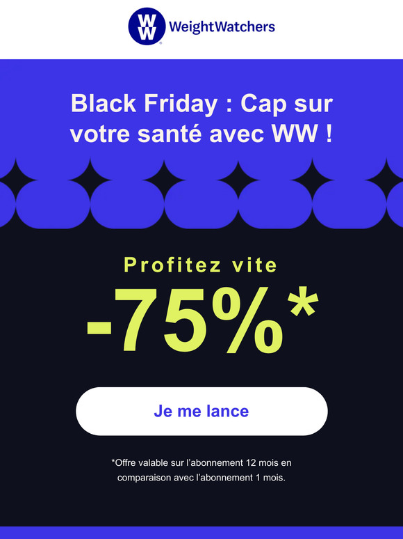 BLACK FRIDAY ⚡ -75 % ⚡ Aujourd'hui seulement !
