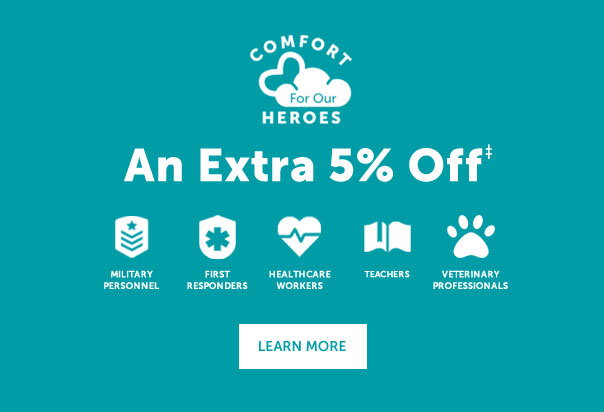 An extra 5% off for our community heroes | LEARN MORE >>