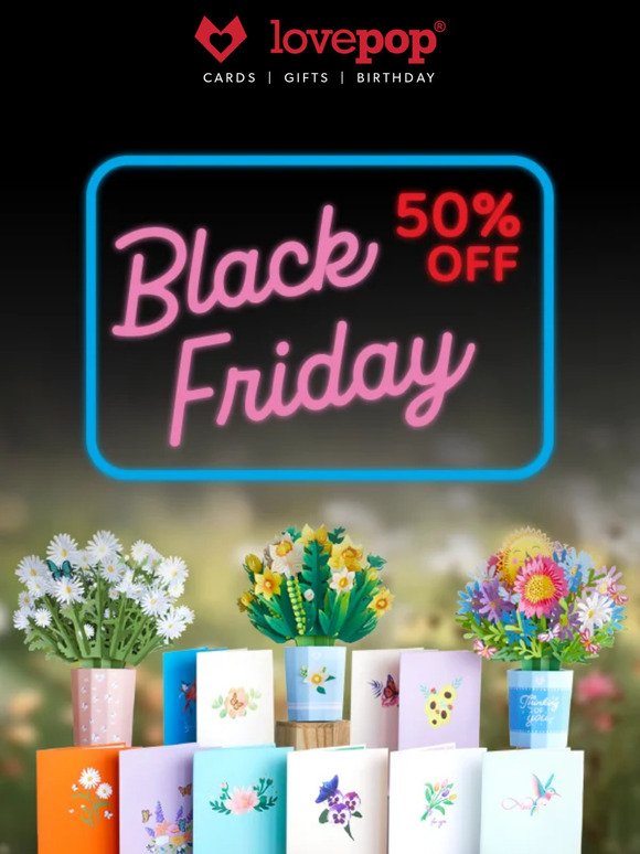 ✨ 50% Off Black Friday Deals ✨