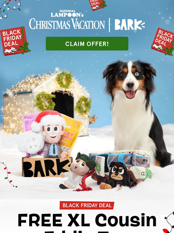 SuperChewer by BarkBox NEW National Lampoon's Christmas Vacation