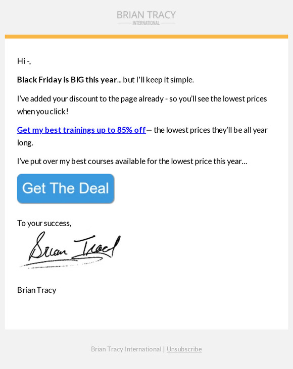 Your 85% off discount is already applied…