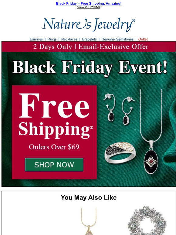 Nature's Jewelry Free Shipping Look Inside Now! Milled