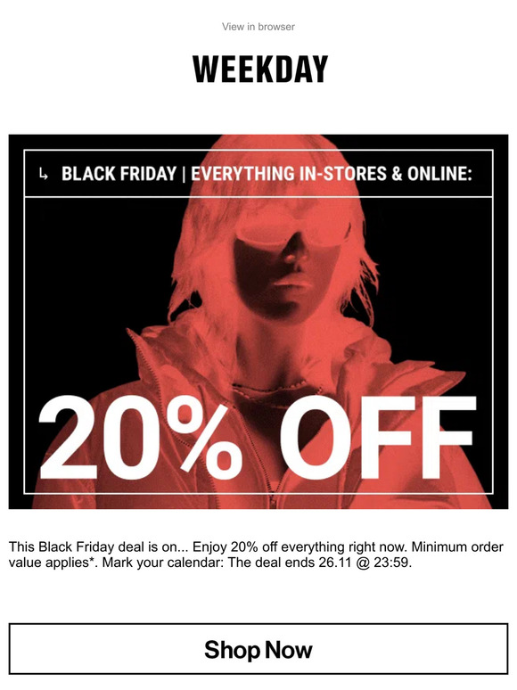 Black Friday | 20% off everything right now