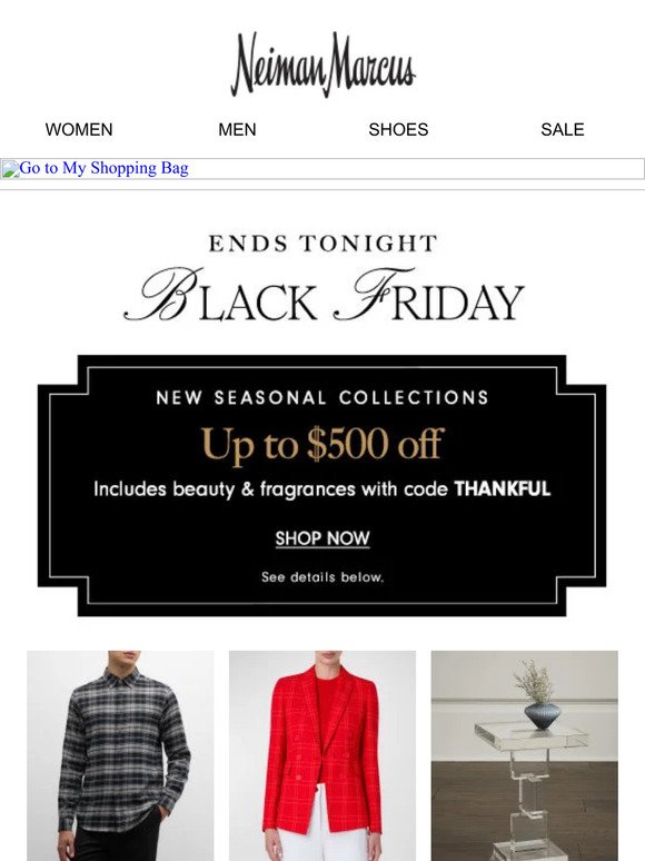 Up to $500 off + an extra 30% off sale items | Black Friday's best deals are here