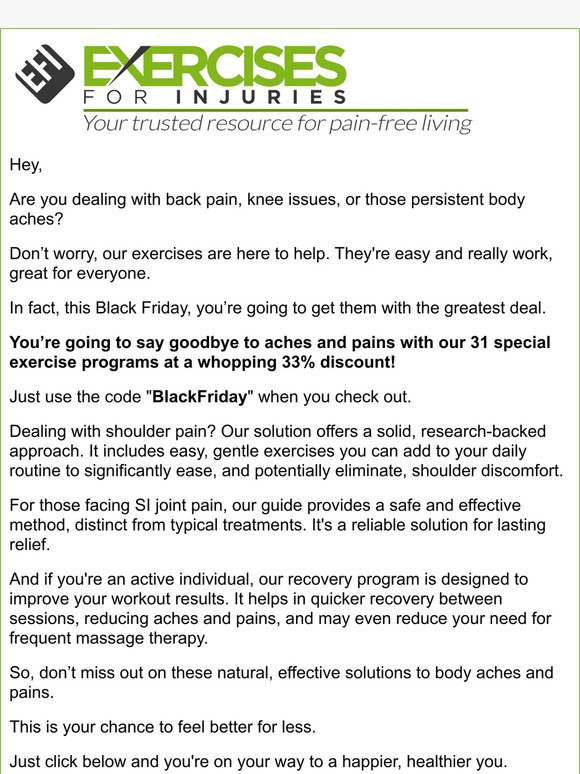 Transform Your Health This Black Friday and Save Big!