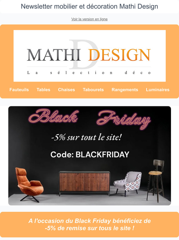 🔥 Black Friday 🔥 Remise sur tout le site!