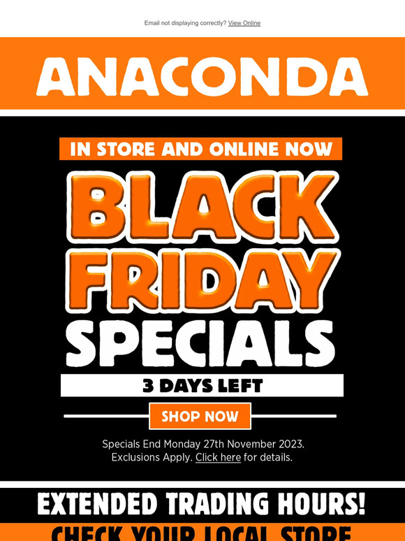 INSANE Black Friday Specials! 3 days left - Don't miss out!