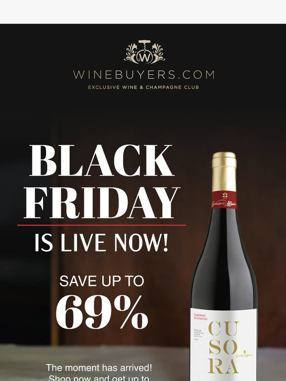 Black Friday Is Live NOW!