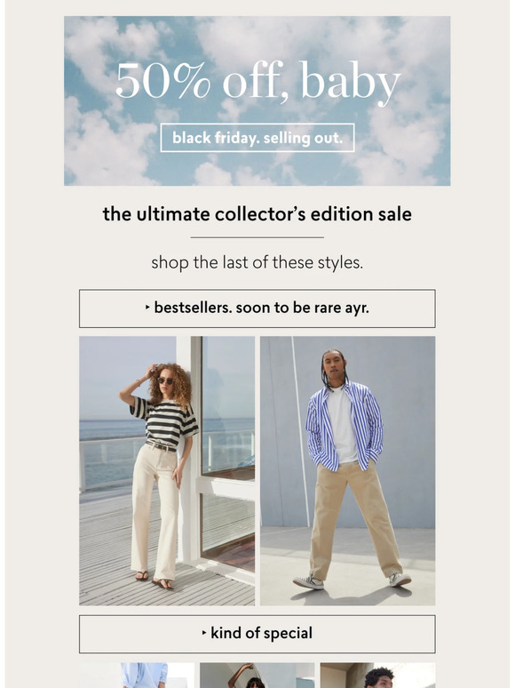 HALF-OFF BLACK FRIDAY