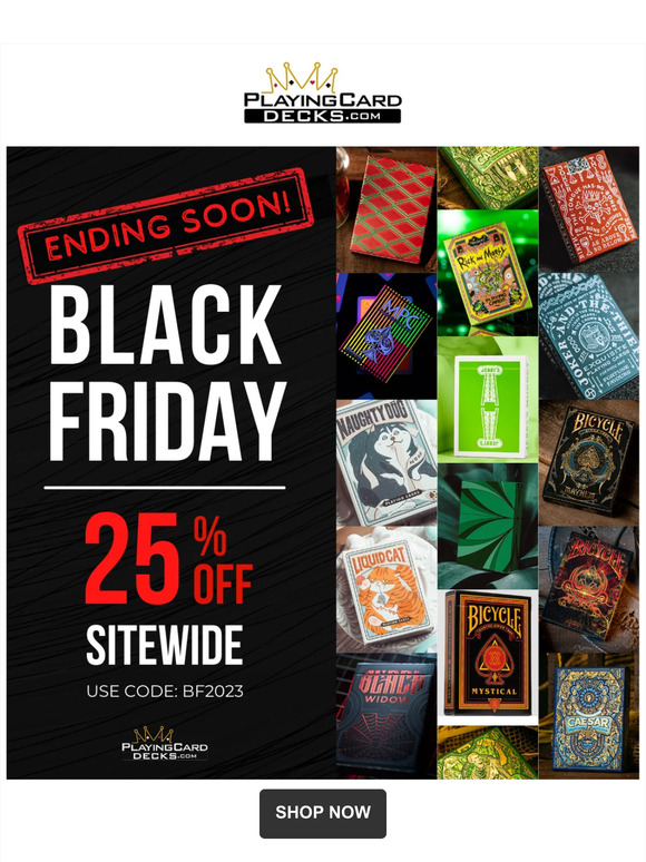 Last Chance - Black Friday Deals End Soon!