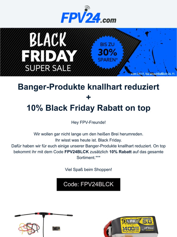 [Black Friday] Banger-Produkte reduziert + 10% Rabatt on top 🔥