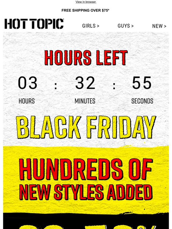 LAST CHANCE: 30%-50% OFF sitewide + BOGO $10 hoodies ⏰
