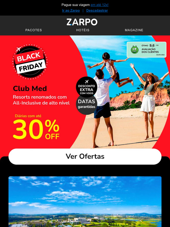 CORRE! 🏃‍♂️ CLUB MED com até 30% OFF na Black Friday! 🔱