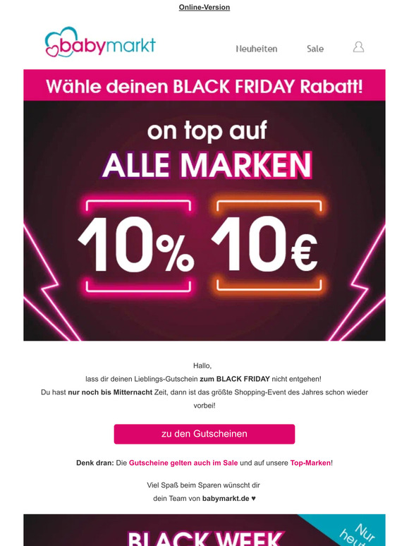 Gutscheine enden gleich ⌛