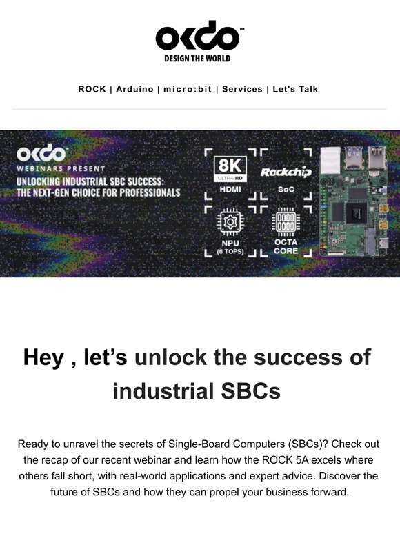 Unlocking Industrial SBC Innovation: Webinar Recap Now Available! 🚀