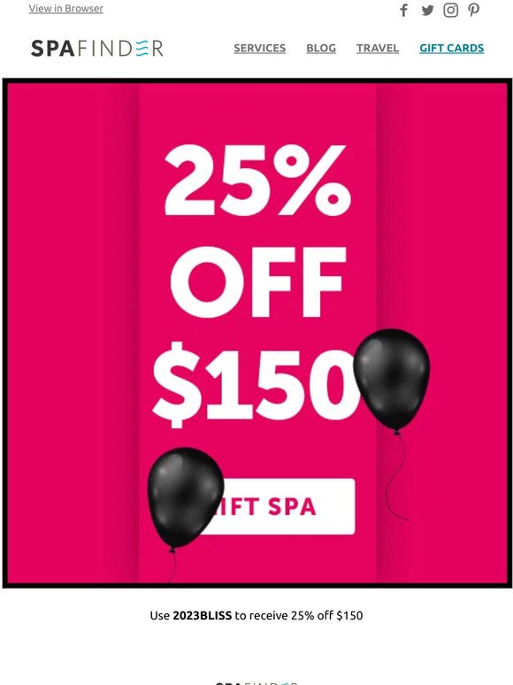 Spa Special Black Friday is here!