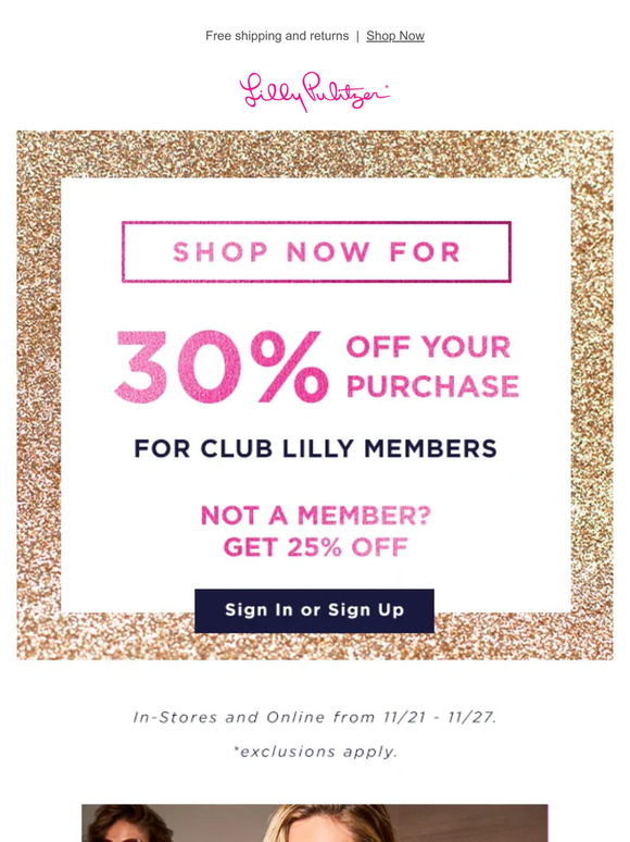 Lilly Pulitzer Email Newsletters Shop Sales, Discounts, and Coupon Codes