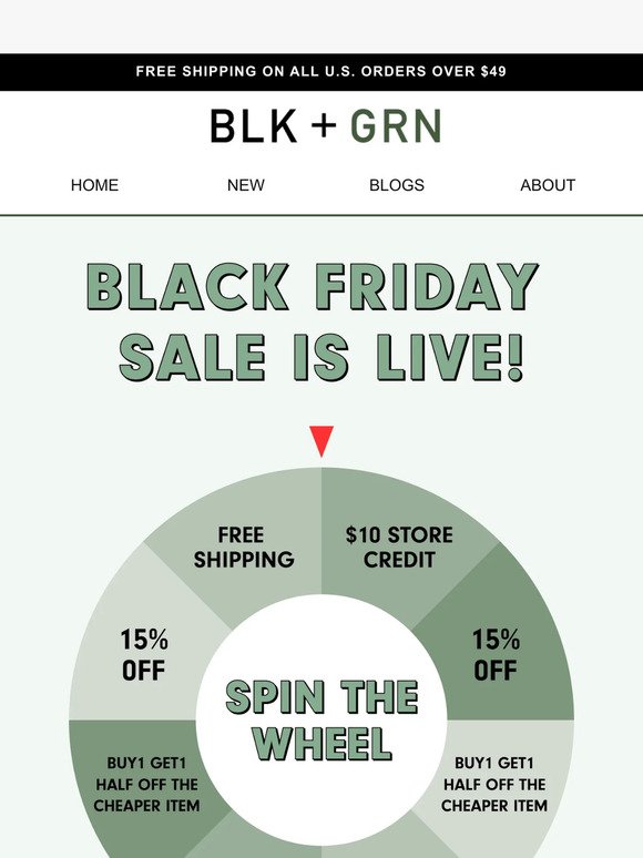 🎡Spin to Save: Black Friday Specials