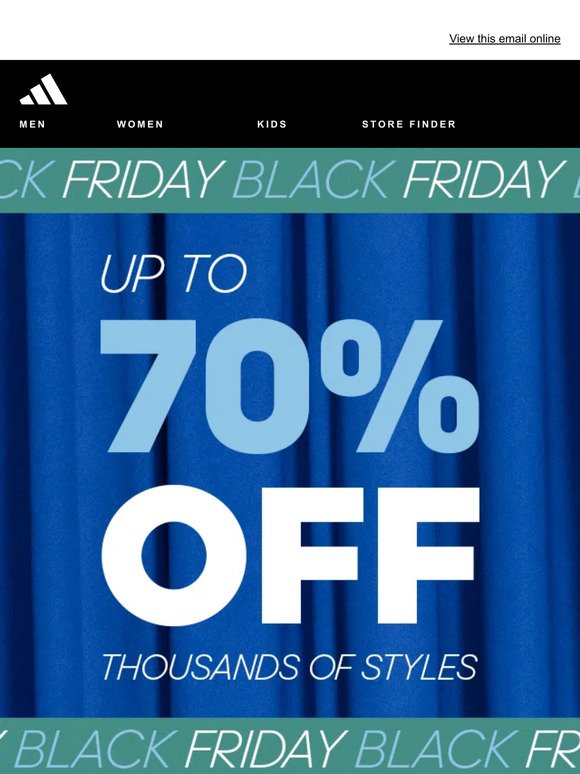 Get up to 70% off during the Black Friday sale