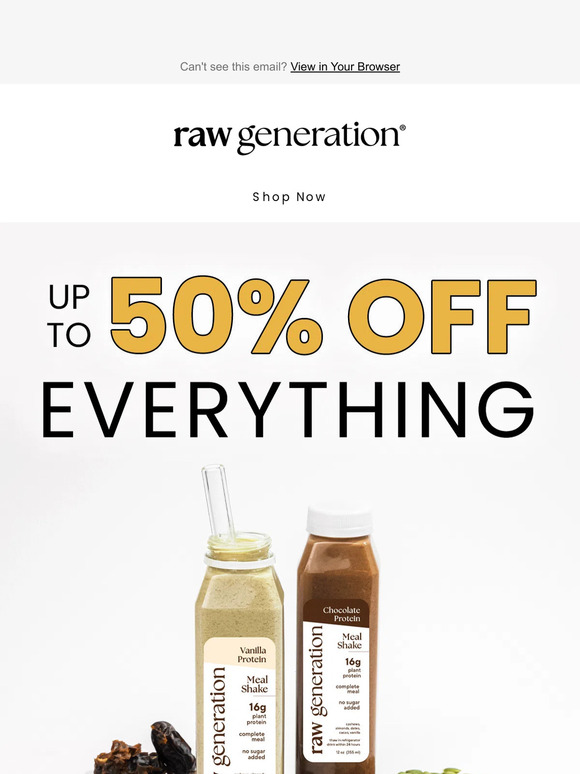 Raw Generation 🚨Our biggest SALE of the year! 🚨 Milled