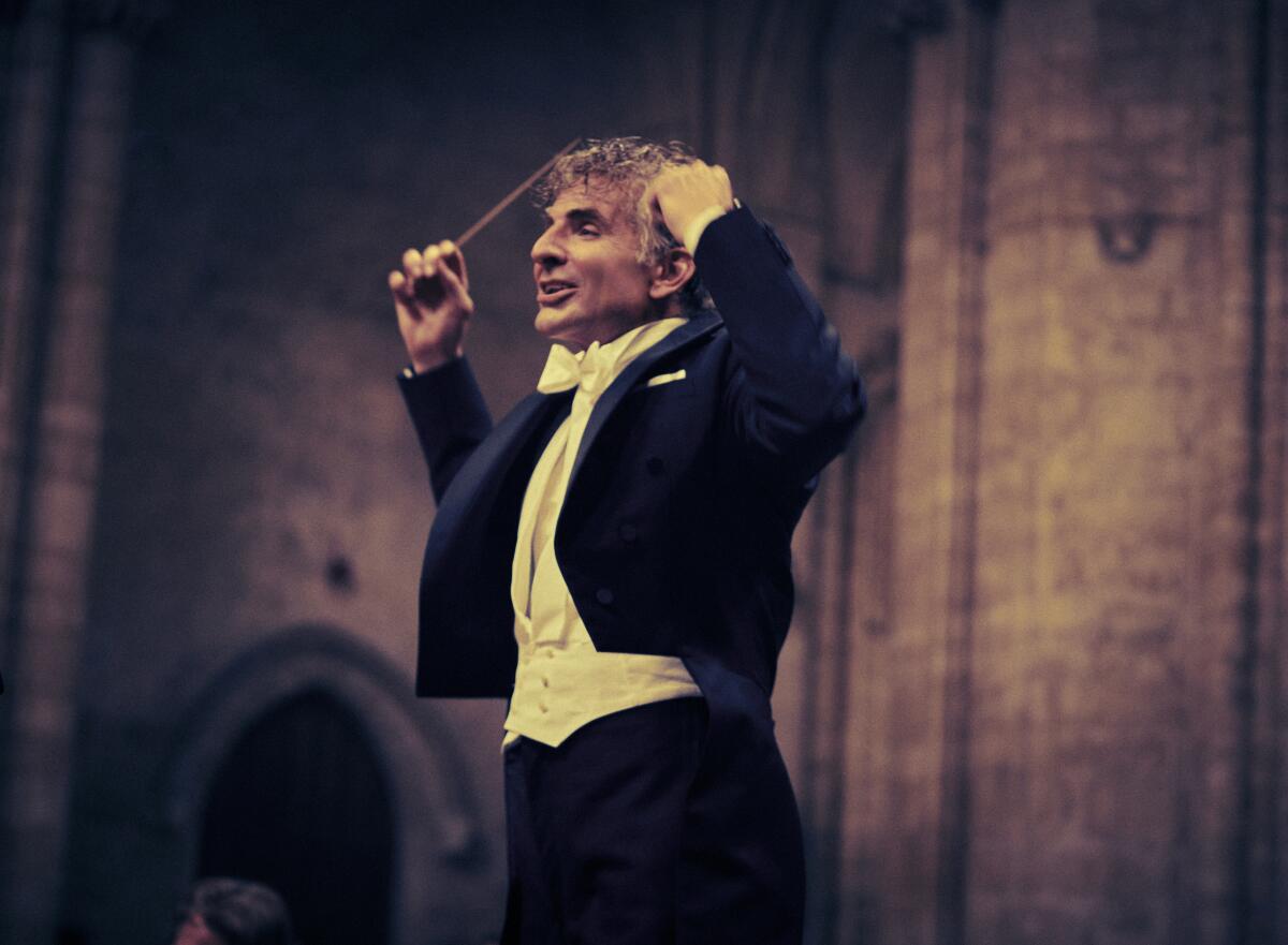Bradley Cooper as Leonard Bernstein in "Maestro."