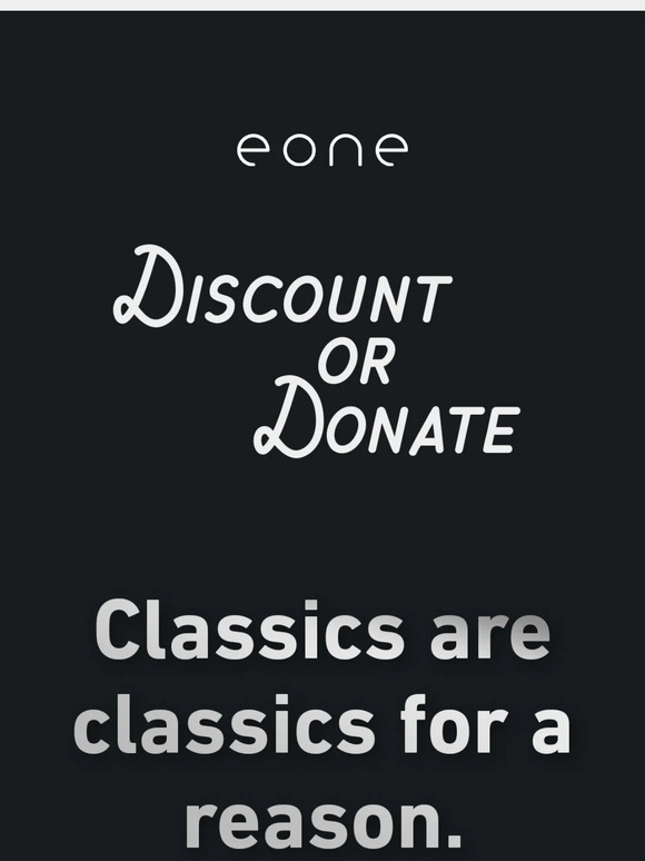 💙 Save 20% for Black Friday with Eone!