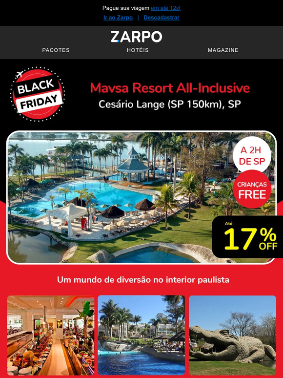 💥Mavsa resort ALL-INCLUSIVE com até 17% OFF na BLACK!