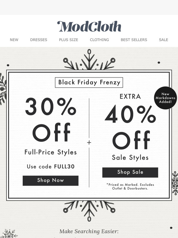 🚨 30% Off Full-Price Styles | Extra 40% Off Sale Styles 🚨