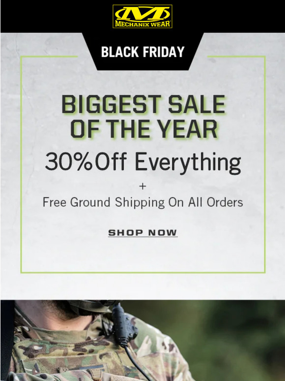 Black Friday! 🔥 30% off, Our Biggest Sale of the Year