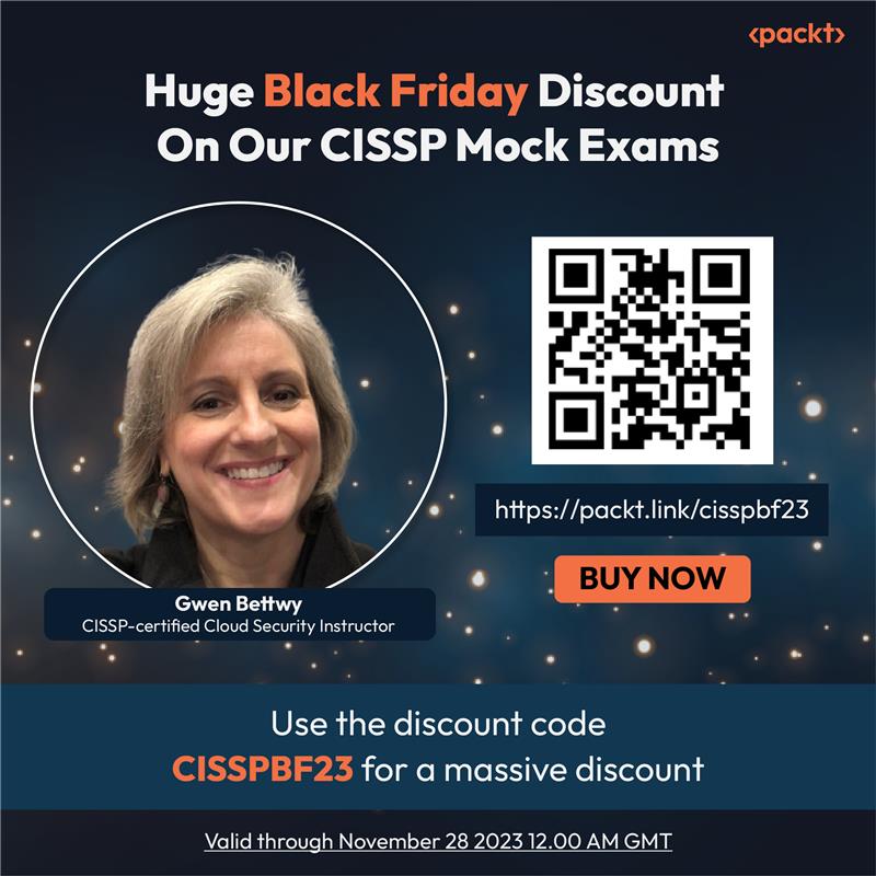 Black Friday Sale - CISSP training resources with Gwen Bettwy