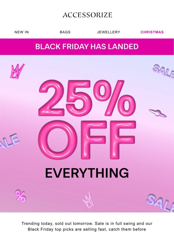 25% OFF for Black Friday (you know what to do)