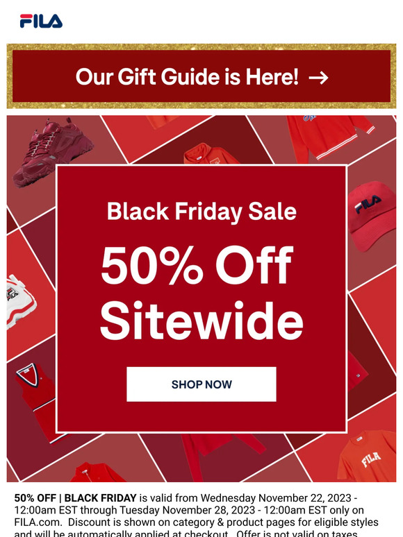 Black Friday is Here - Take 50% Off Everything!