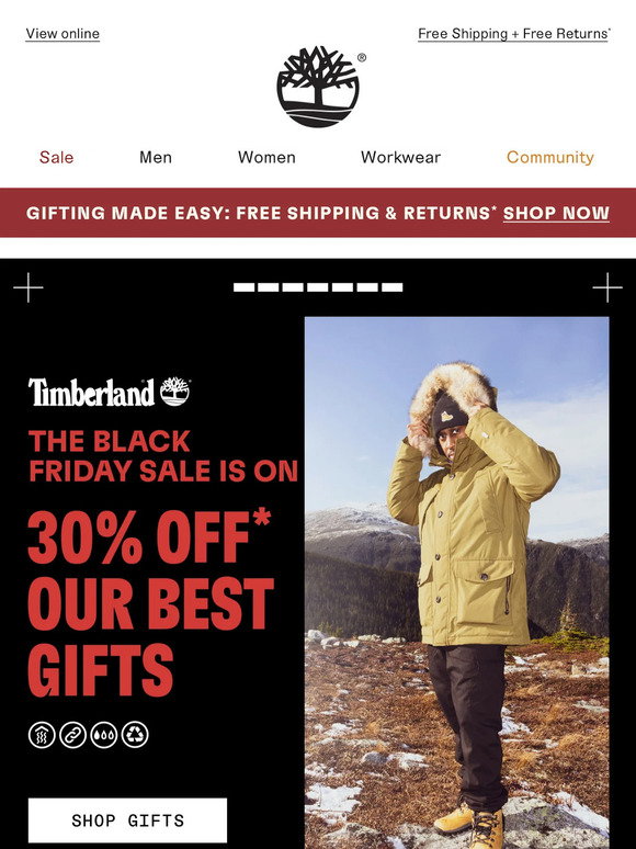 Timberland Email Newsletters: Shop Sales, Discounts, and Coupon Codes