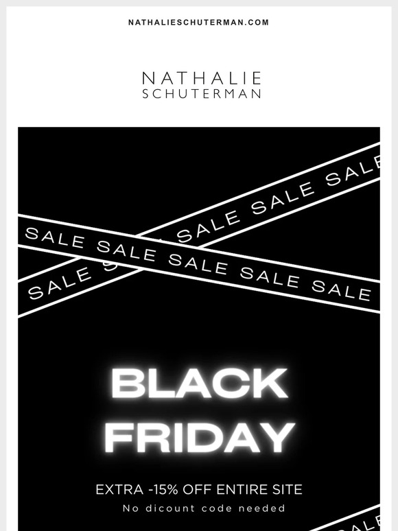 Black Friday Sale - EXTRA -15% SITEWIDE 🔥