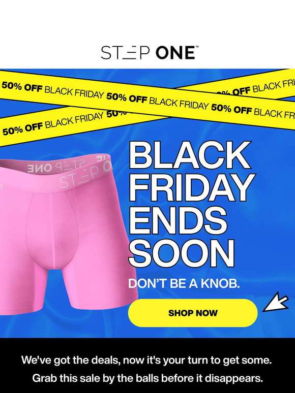 Lukeovision on X: Step one underwear is everything. Black Friday
