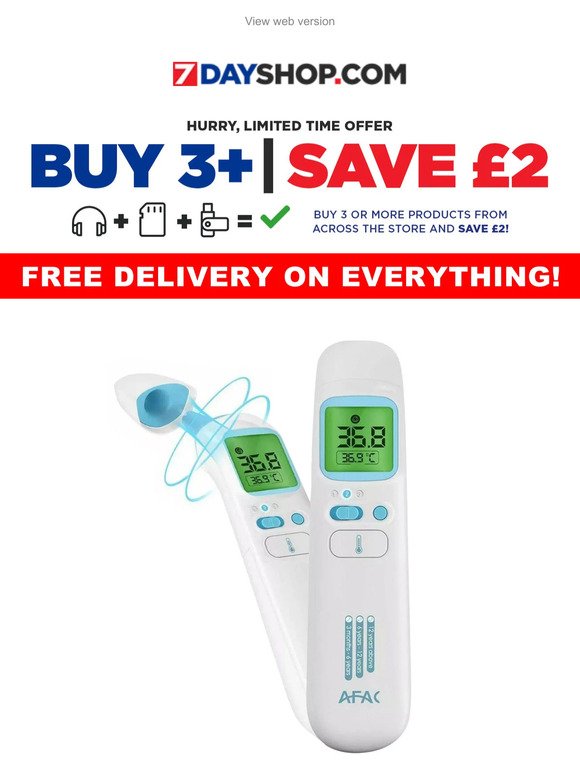 Infrared Digital Forehead Thermometer - Only £7.99