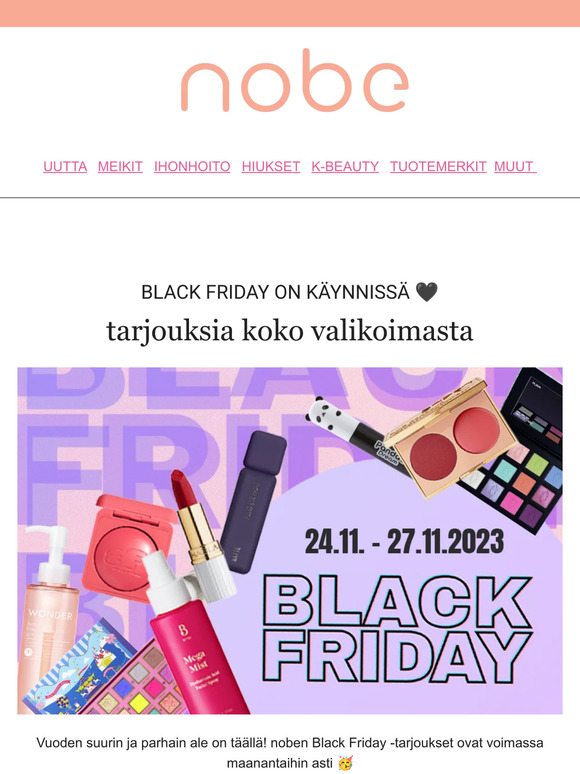 BLACK FRIDAY ON KÄYNNISSÄ 🖤